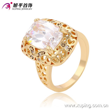 13670 Fashion cheap zircon stone 18k gold finger ring rings design for girl with price